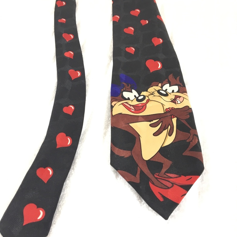 Vintage 96 Looney Tunes Mania Taz Ms Taz Tie